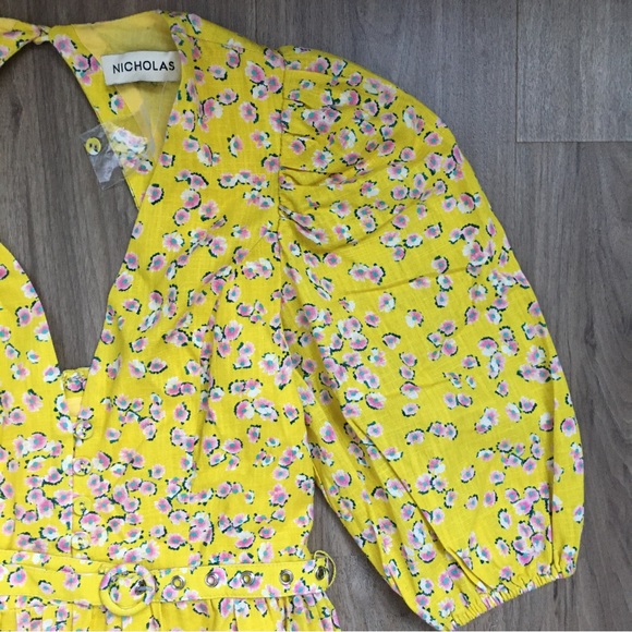 NWOT NICHOLAS Celie Floral-print Long Dress - Picture 8 of 16